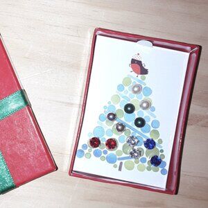 Festive holiday earring set. 6 pairs of studs